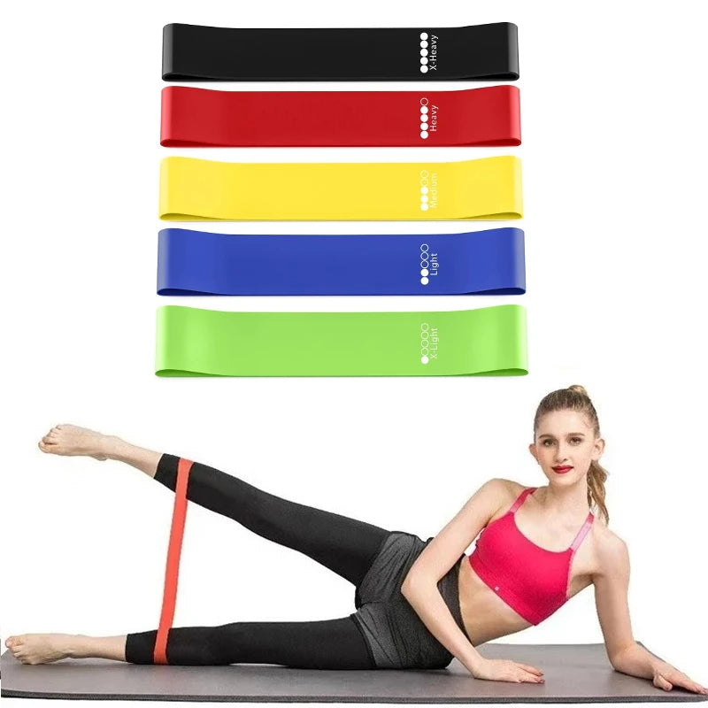 Resistance Bands Set - 5 Levels for Home Training & Recovery