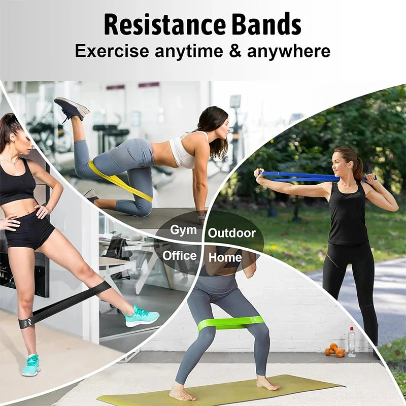 Resistance Bands Set - 5 Levels for Home Training & Recovery